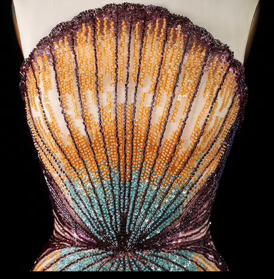 Celestial Shell Couture Gown
