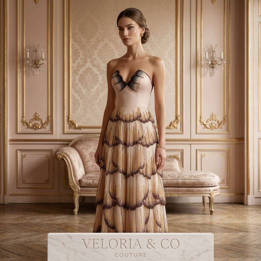 Butterfly Dust Couture Gown