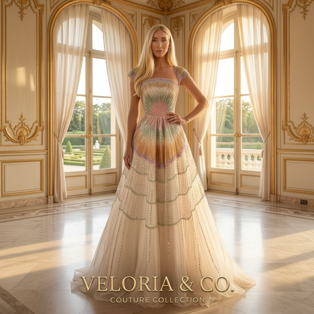 Aurora Prismatic Couture Gown